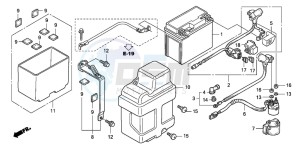 TRX450ER drawing BATTERY