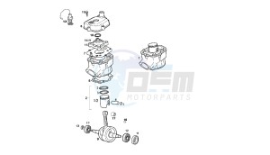 GPR RACING - 50 CC VTHGR1D1A EU2 drawing CRANKSHAFT - CYLINDER