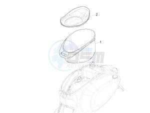 Sprint 125 4T 3V ie drawing Helmet housing - Undersaddle