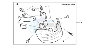 GL1500CD drawing RR,MUDGUARD EXTENSIO