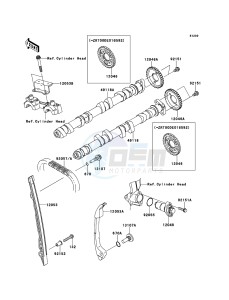 Z1000 ZR1000DCFA FR GB XX (EU ME A(FRICA) drawing Camshaft(s)/Tensioner