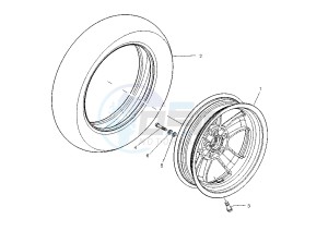 GRANTURISMO 200 drawing Front wheel