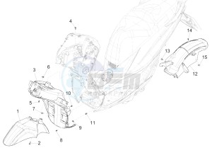 Medley 125 4T ie ABS (EMEA) drawing Wheel huosing - Mudguard