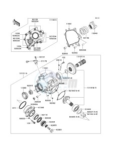 ZG 1400 B [CONCOURS 14] (8F-9F) B8F drawing FRONT BEVEL GEAR