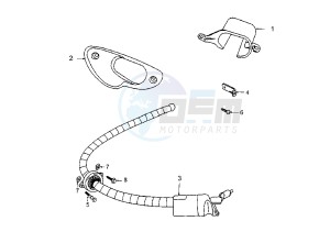 TREKKER - 50 cc drawing ANTI THEFT CABLE