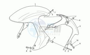 V 11 1100 Sport - Mandello Sport/Mandello drawing Front mudguard