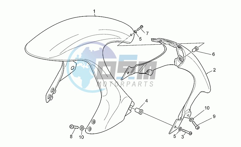 Front mudguard