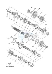 MT07A MT-07 ABS 700 (1XB1 1XB2) drawing TRANSMISSION