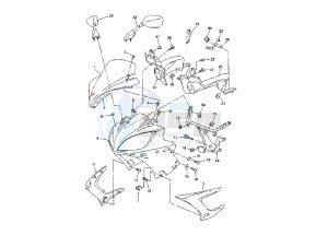 FZ6-SA FAZER 600 (ABS) drawing COWLING