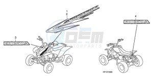 TRX450ER9 Australia - (U / SEL) drawing MARK