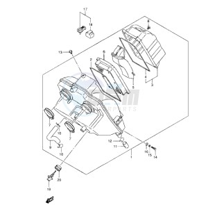 Inazuma 250 drawing AIR CLEANER