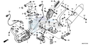 VFR1200XF CrossTourer - VFR1200X 2ED - (2ED) drawing EXHAUST MUFFLER