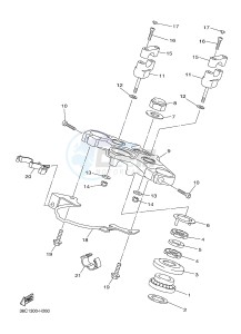 XJ6SA 600 DIVERSION (S-TYPE, ABS) (36DF 36DJ) drawing STEERING