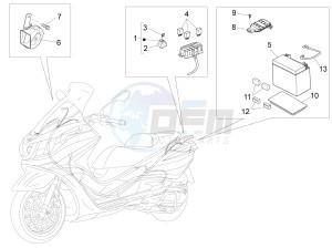 X10 350 4t 4v ie e3 drawing Remote control switches - Battery - Horn