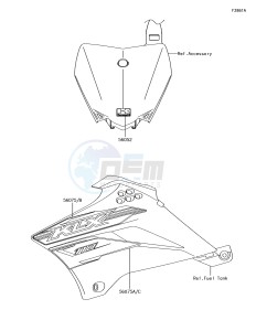 KLX110 KLX110CGF EU drawing Decals