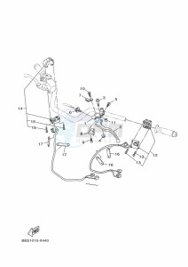 XSR700 MTM690D-U (BJY2) drawing HANDLE SWITCH & LEVER