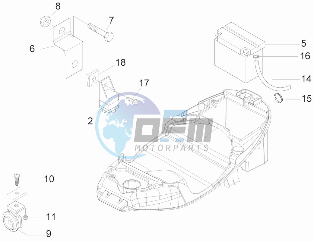 Remote control switches - Battery - Horn