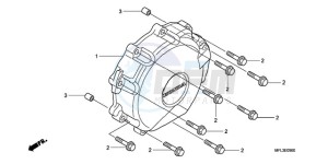 CBR1000RR9 UK - (E / MKH MME TRI) drawing A.C. GENERATOR COVER (CBR 1000RR)