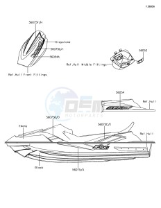 JET SKI STX-15F JT1500AHF EU drawing Decals