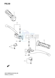 GSX1300BK (E3-E28) drawing HANDLE LEVER