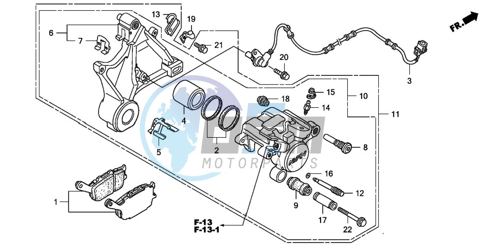 REAR BRAKE CALIPER