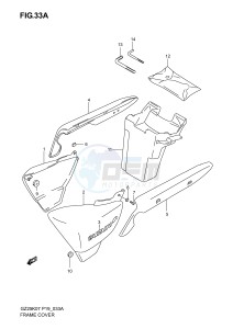 GZ250 (P19) drawing FRAME COVER (MODEL K7)