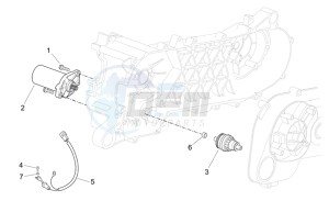 Scarabeo 50 2t e2 (eng. piaggio) drawing Starter motor