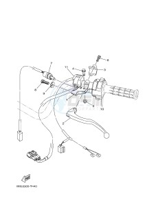 YFM450FWB YFM45KDXJ KODIAK 450 (BJ53) drawing HANDLE SWITCH & LEVER