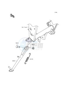 Z800 ZR800AFF FR GB XX (EU ME A(FRICA) drawing Stand(s)