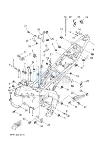 YZF-R125 YZF-R125A R125 (BR62 BR62 BR62 BR62) drawing FRAME