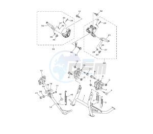 XP T-MAX 530 drawing STAND AND FOOTREST