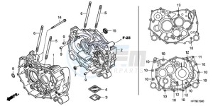 TRX420FA9 Australia - (U) drawing CRANKCASE