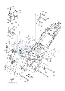 YZF-R25 249 (1WDE) drawing FRAME