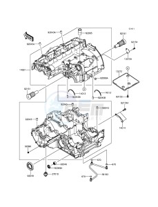 VERSYS 1000 KLZ1000BGF FR GB XX (EU ME A(FRICA) drawing Crankcase