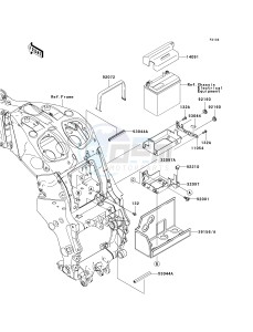 KRF 750 F [TERYX 750 4X4 NRA OUTDOORS] (F8F) C9F drawing BATTERY CASE