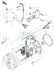 KL 250 A [KLR250] (A3-A4) [KLR250] drawing IGNITION_GENERATOR_REGULATOR