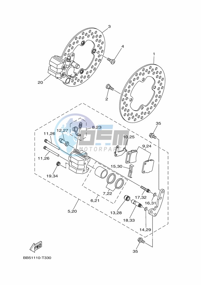 FRONT BRAKE CALIPER