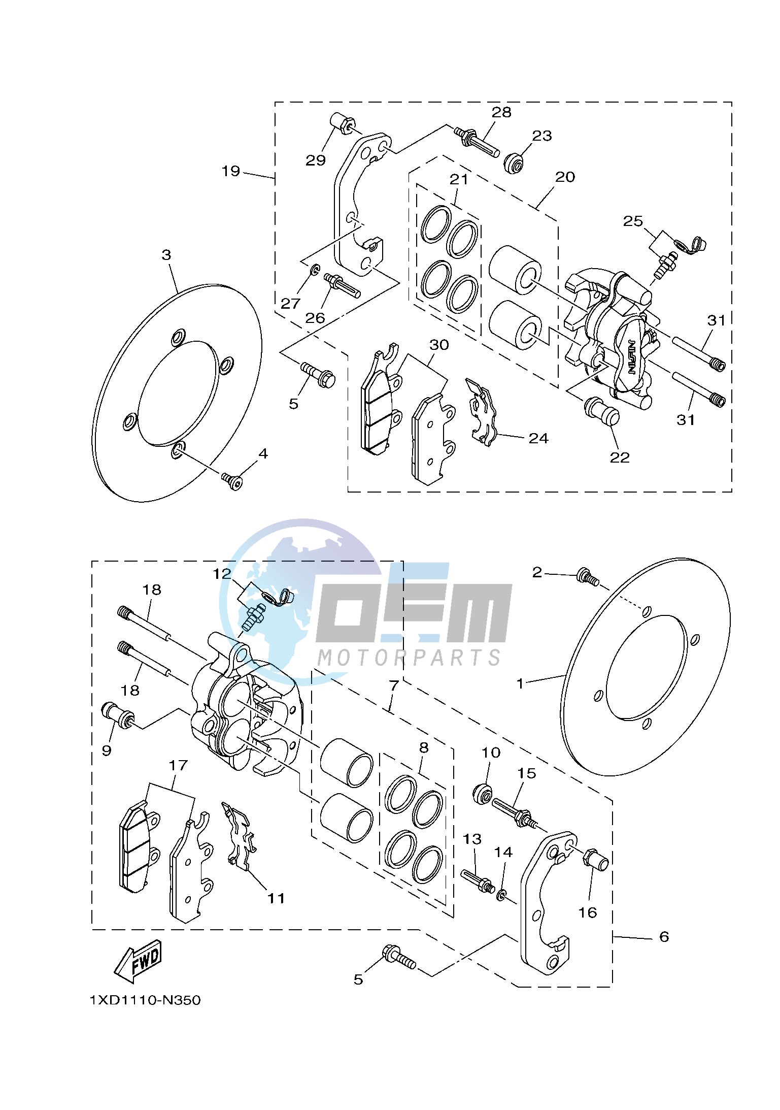 FRONT BRAKE CALIPER