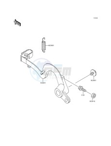 KX 125 J [KX125] (J1) [KX125] drawing BRAKE PEDAL