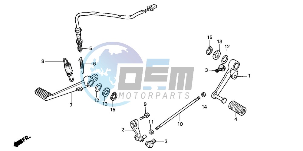 BRAKE PEDAL/CHANGE PEDAL