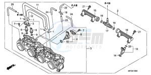 CB600FA3A Australia - (U / ABS ST) drawing THROTTLE BODY