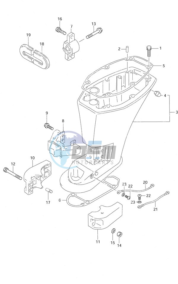 Driveshaft Housing S/N 652501 to 65XXXX