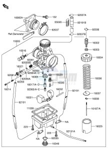 RM65 (E3) drawing CARBURETOR