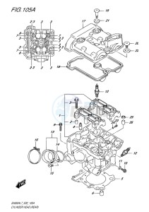 SV650 ABS EU drawing CYLINDER HEAD (REAR)