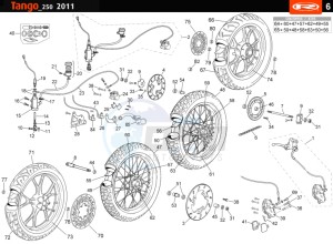 TANGO-250CC-4T-WHITE drawing WHEELS - BRAKE