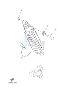 XT660R (5VKL 5VKL 5VKL 5VKL) drawing REAR SUSPENSION