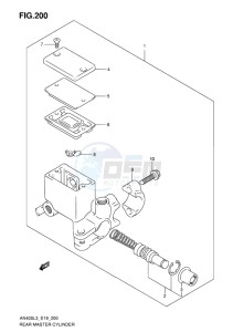 AN400 BURGMAN EU drawing REAR MASTER CYLINDER