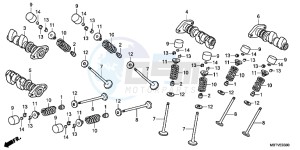 XL1000VAB drawing CAMSHAFT/VALVE