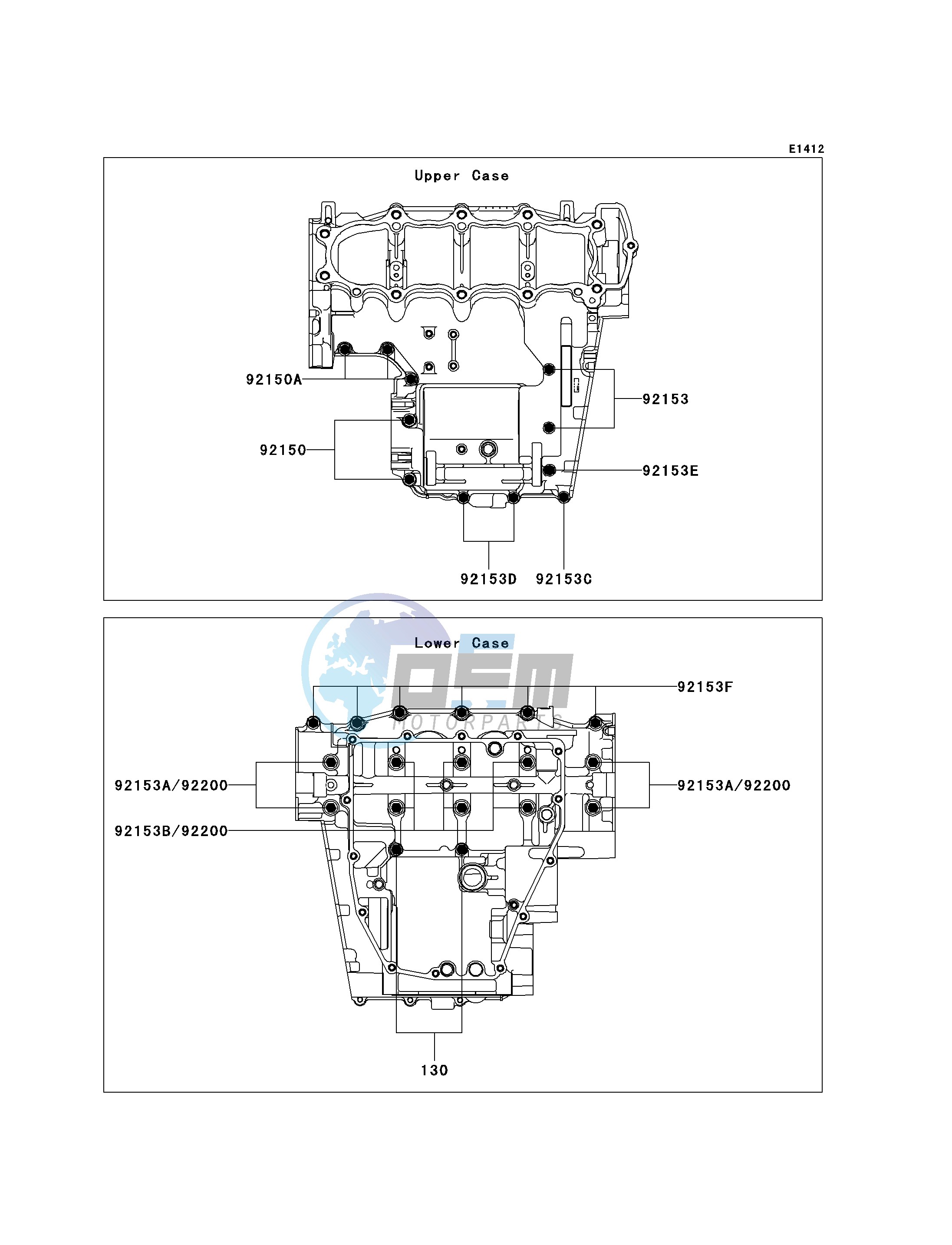 CRANKCASE BOLT PATTERN