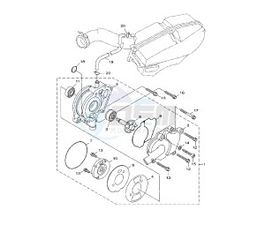 HW XENTER 150 drawing WATER PUMP